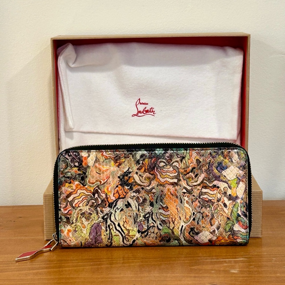 Christian Louboutin python wallet